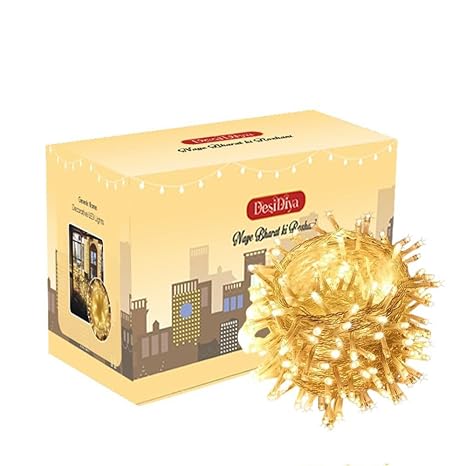 36 Meter Long LED Power Pixel Serial String Light, 360 Degree Light in Bulb | Copper Led Pixel String Light for Home Decoration,Diwali,Christmas (Warm White) Pack of 1