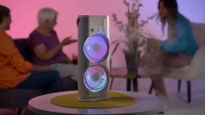 Double Fan Portable AC - 360°Adjustment & USB Powered