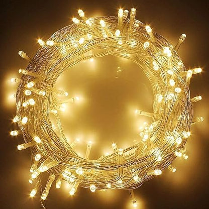 36 Meter Long LED Power Pixel Serial String Light, 360 Degree Light in Bulb | Copper Led Pixel String Light for Home Decoration,Diwali,Christmas (Warm White) Pack of 1